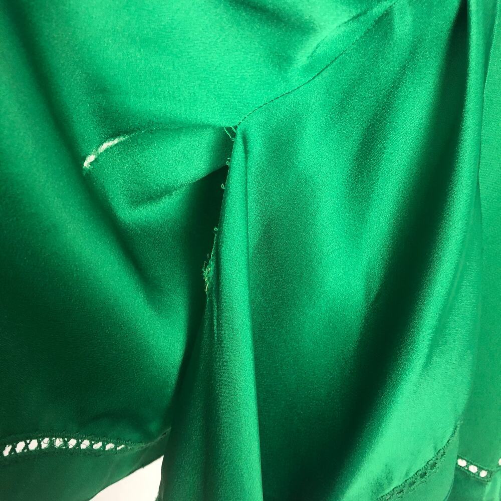Rachel Zoe Green Sleeveless Ruffle Top Size 8 - Picture 8 of 12